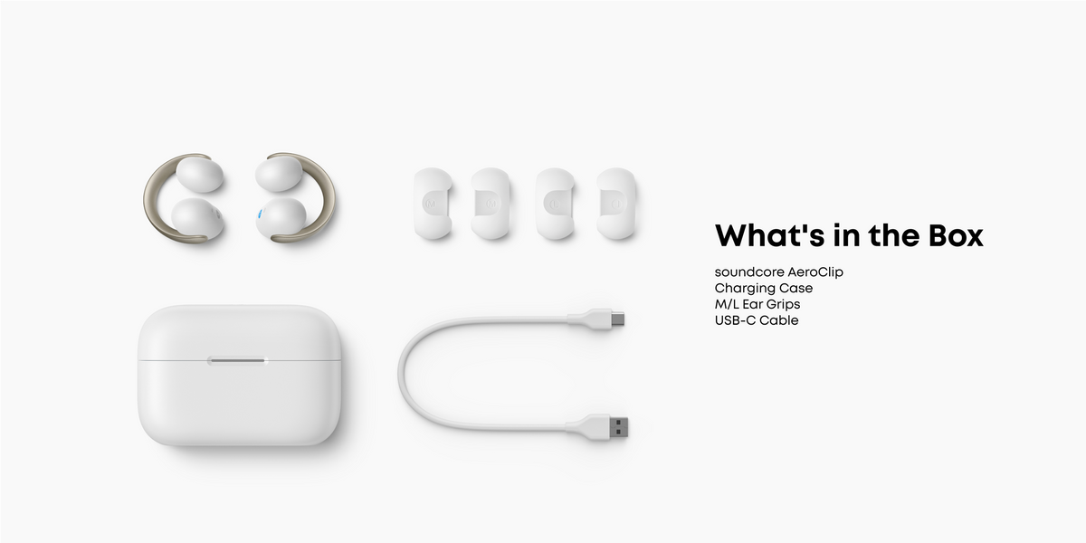 Soundcore AeroClip - أبيض