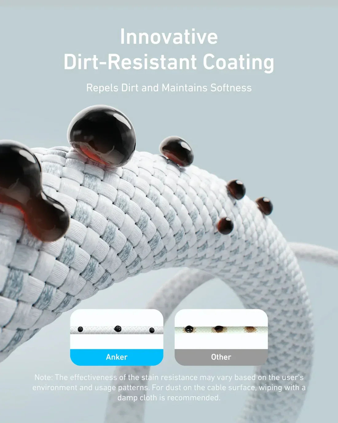 كابل أنكر USB-C إلى USB-C بقدرة 240 واط (1.8 متر/6 قدم) - أسود