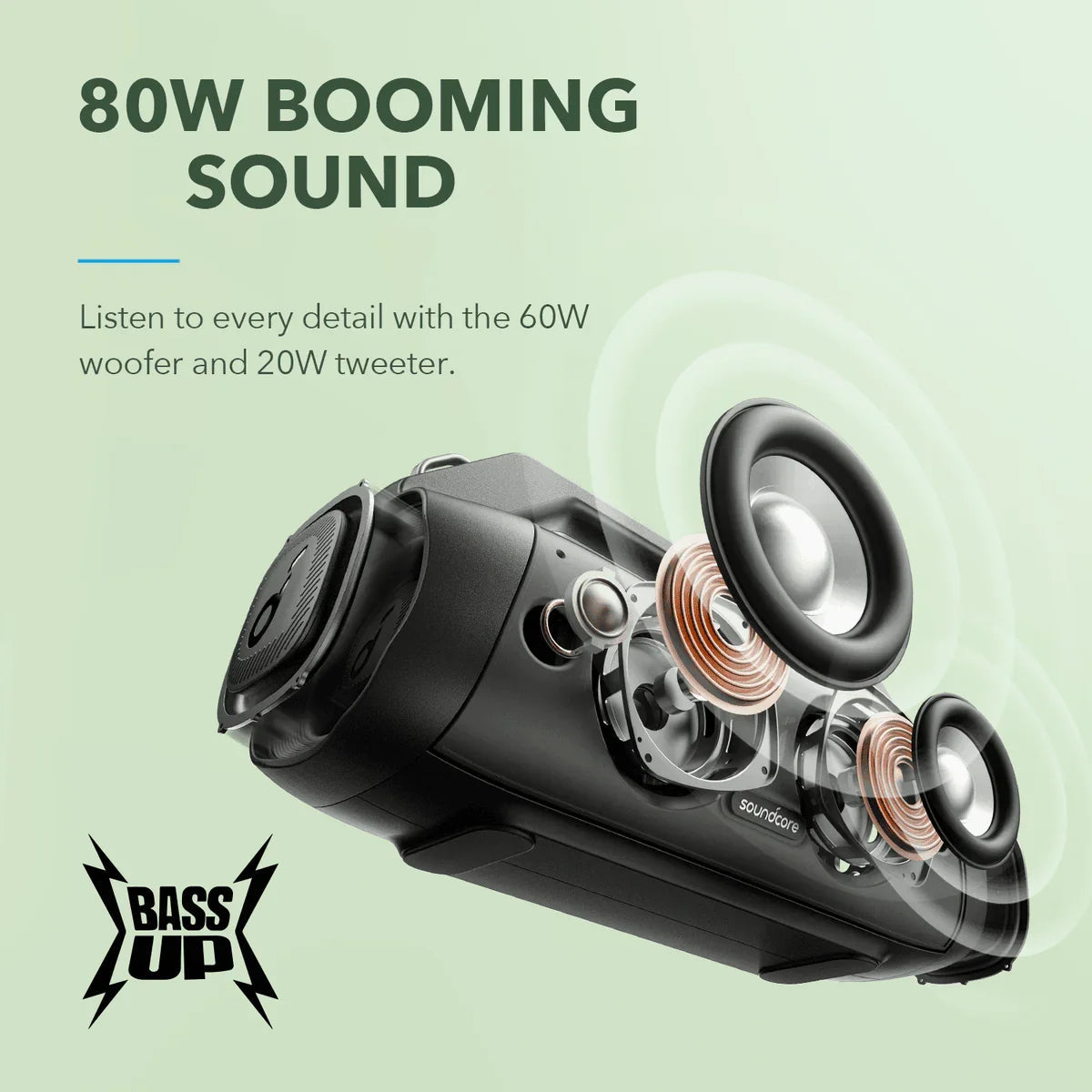 Soundcore Motion Boom Plus -Black - Anker Kuwait
