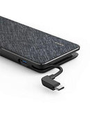 Anker PowerCore+ Metro 10000 with built-in USB-C Cable -Black Fabric - Anker Kuwait