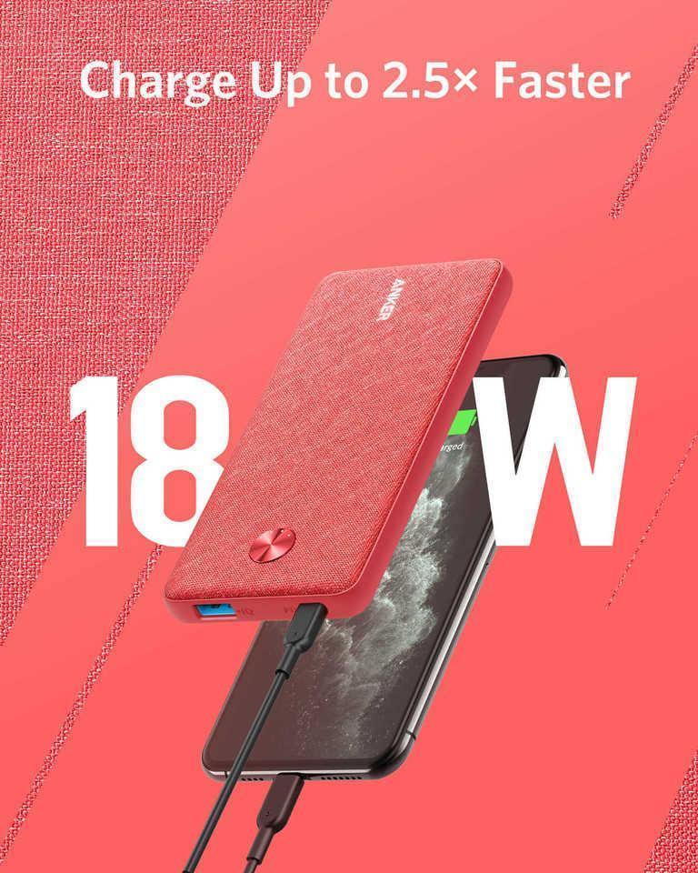 Anker PowerCore III Sense 10K PD - Pink Fabric - Anker Kuwait