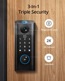Eufy Video Smart Lock FingerPrint & Wi-Fi -Black - Anker Kuwait