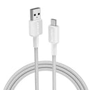 Anker 322 USB-A to USB-C Cable Braided (1.8m/6ft) -White