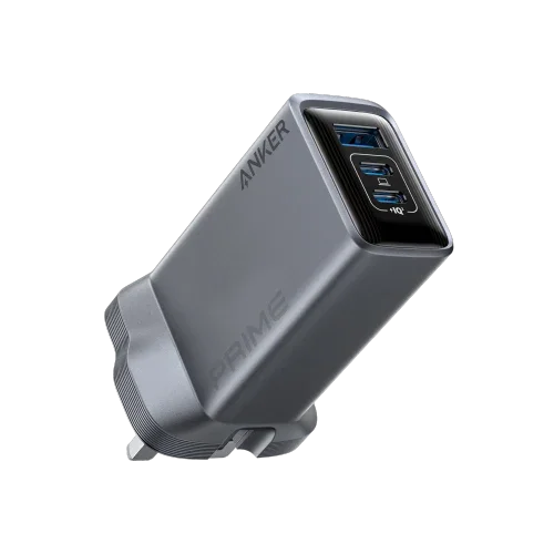Anker Prime Charger (100W, 3 Ports, GaN) -Silver