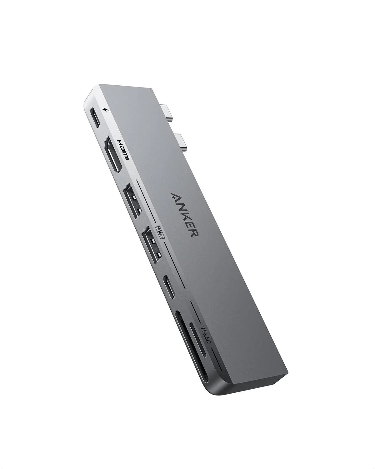 Anker 547 USB-C Hub (7-in-2, for MacBook) - Silver - Anker Kuwait
