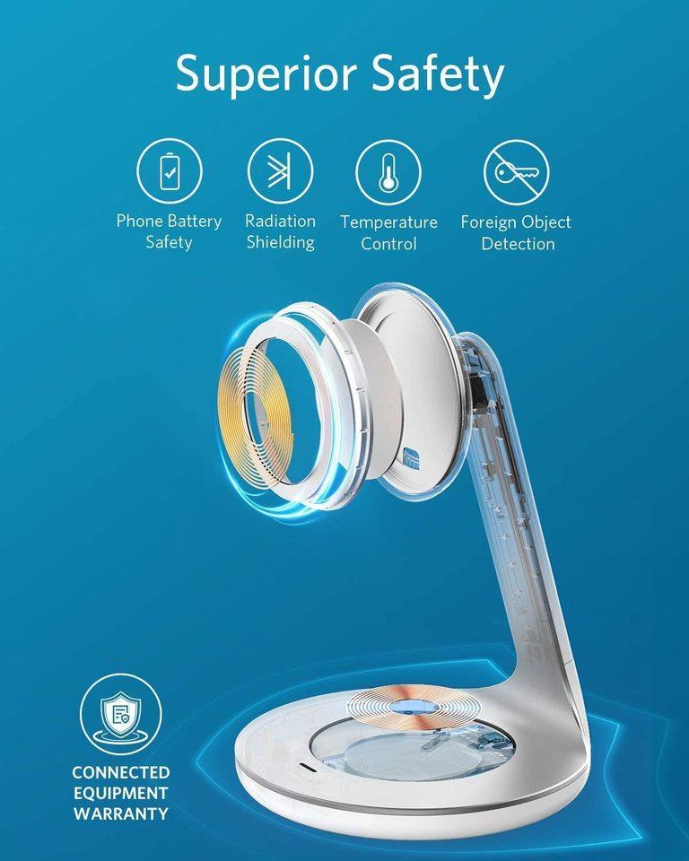 Anker PowerWave Magnetic 2-in-1 Stand Lite - White - Anker Kuwait