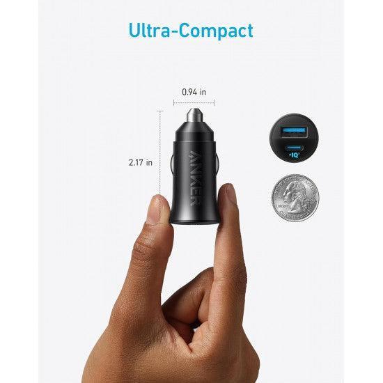 Anker PowerDrive Car Charger 30W, 2Ports - Black - Anker Kuwait