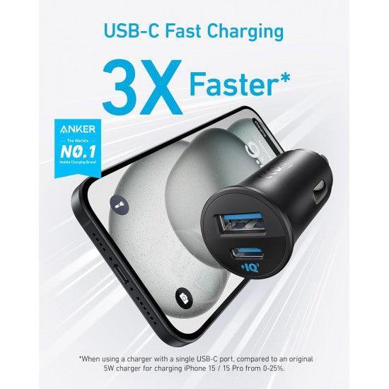 Anker PowerDrive Car Charger 30W, 2Ports - Black - Anker Kuwait