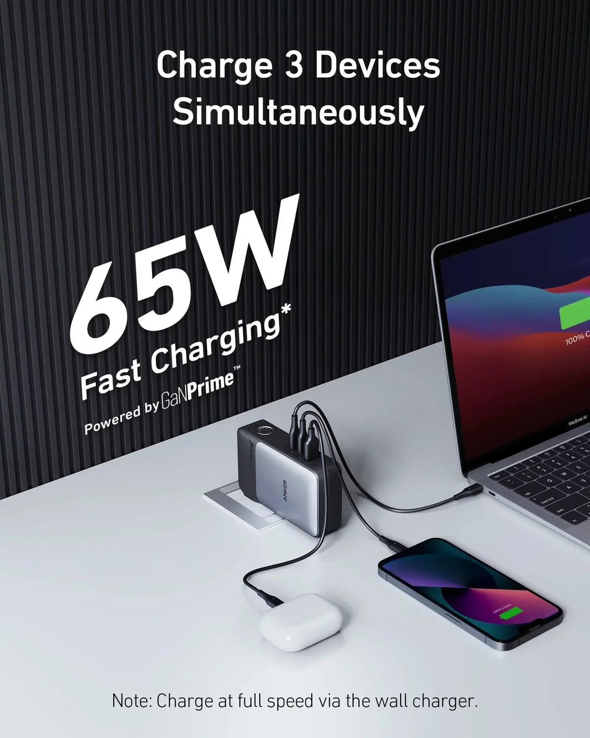 Anker 733 Power Bank 10000 GaNPrime 65W (2-in-1) -Black - Anker Kuwait