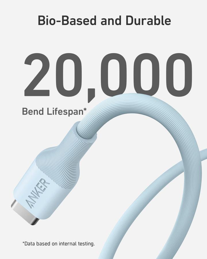 Anker Powerline 544 USB-C to USB-C Cable 140W (Bio-Based)-Blue - Anker Kuwait