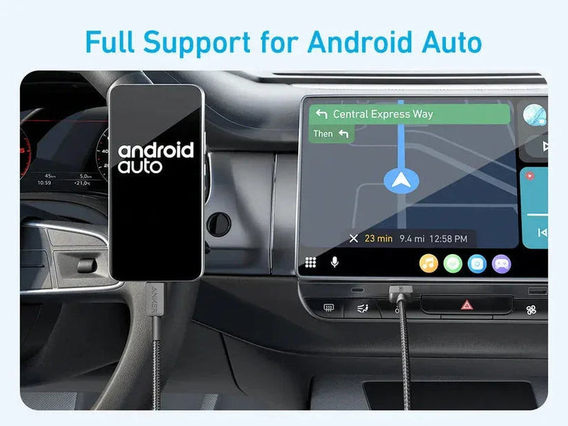 Anker 322 USB-A to USB-C Cable Braided (0.9m/3ft) -White