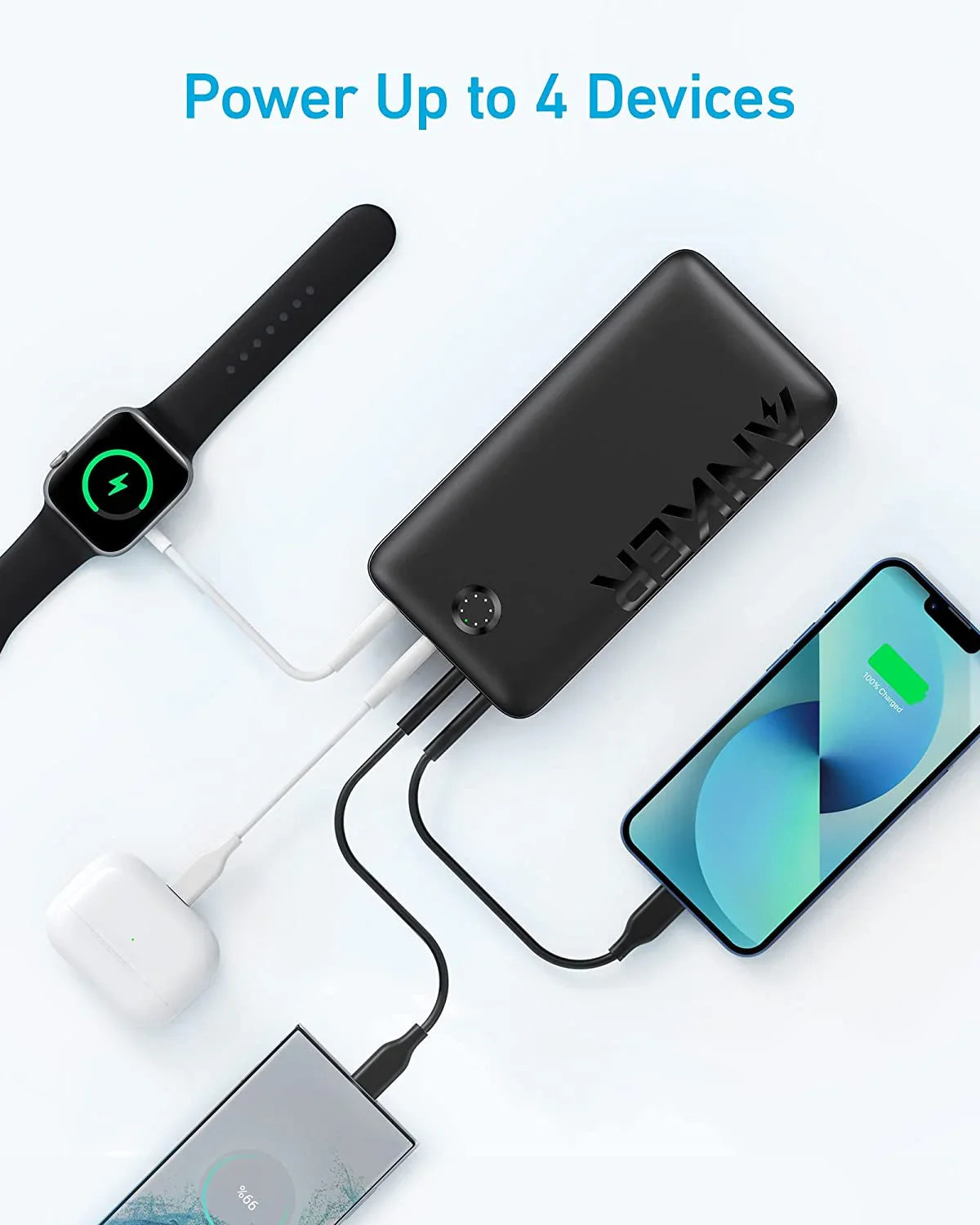Anker 347 باور كور 40 30 واط PD - أسود