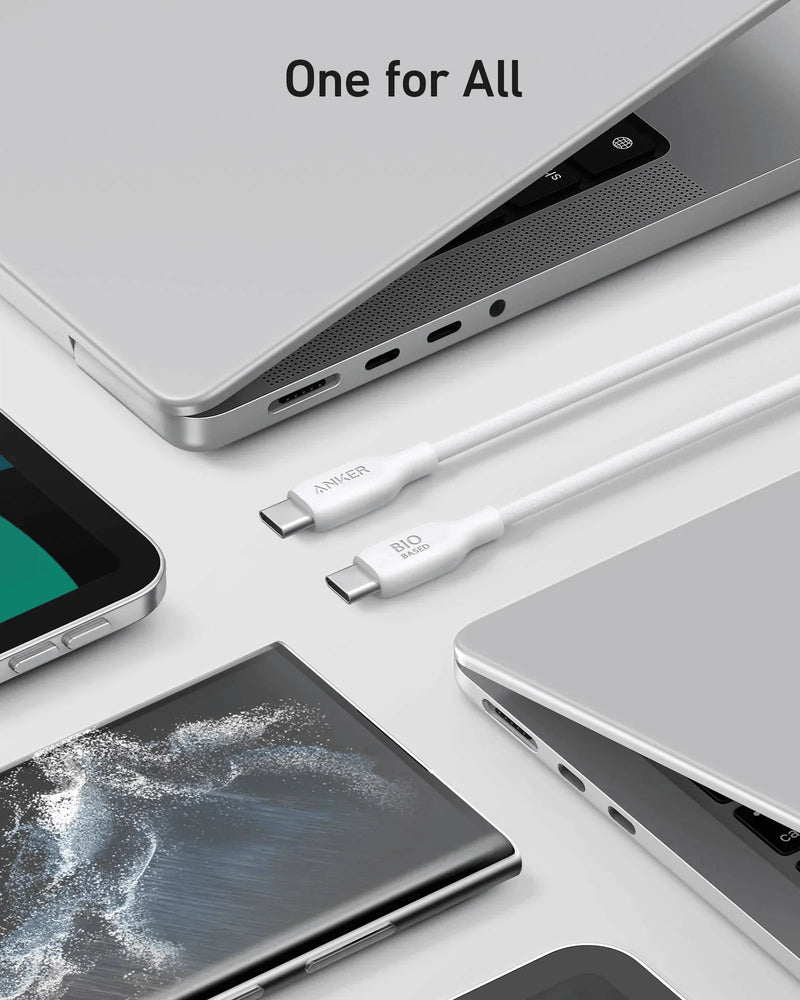 Anker 544 USB-C to USB-C Cable 140W (Bio-Based) -White - Anker Kuwait