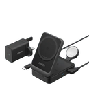 Anker MagGo Wireless Charging Station (15W, Foldable 3-in-1) -Black - Anker Kuwait
