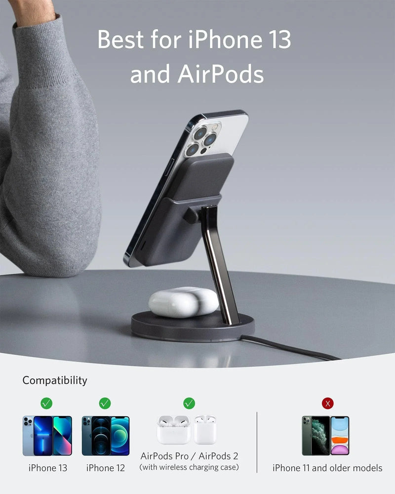 Anker 633 Magnetic Wireless Charger (MagGo) 5K -Black - Anker Kuwait