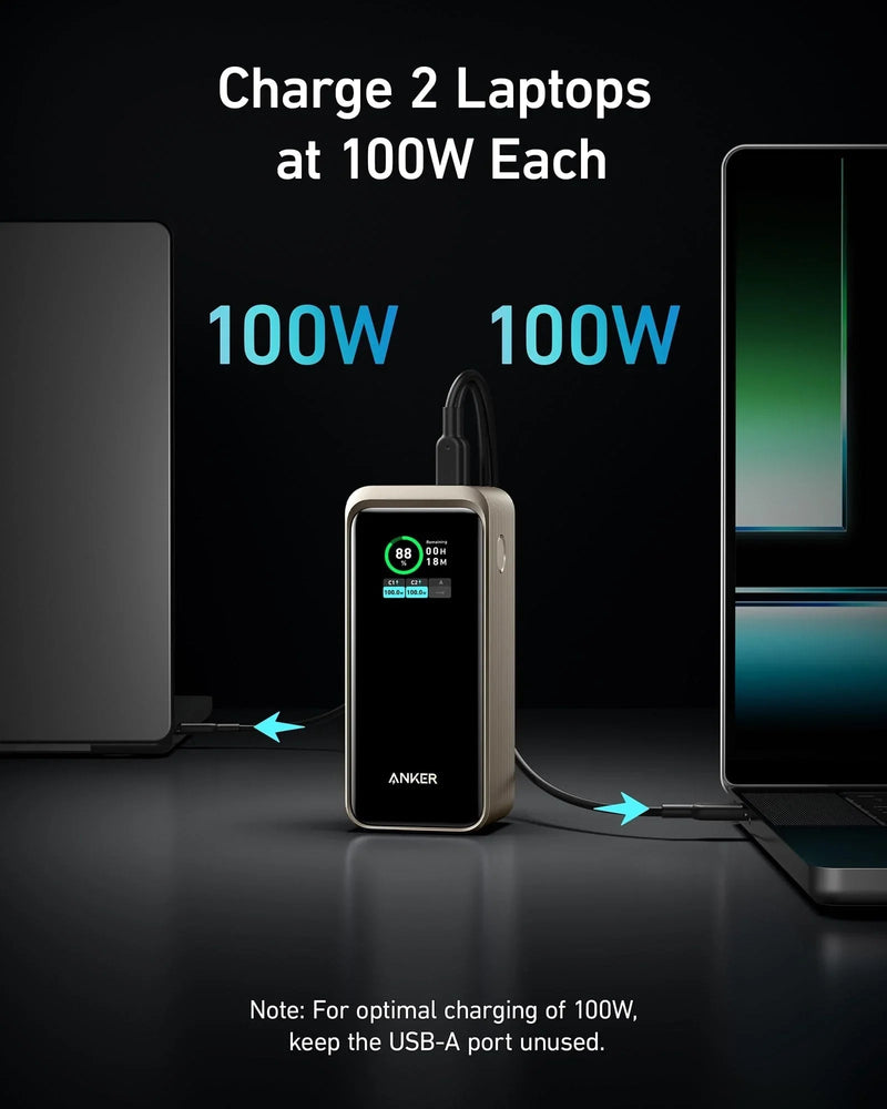 Anker Prime 3 ports Power Bank, 20,000mAh, 200W - Golden