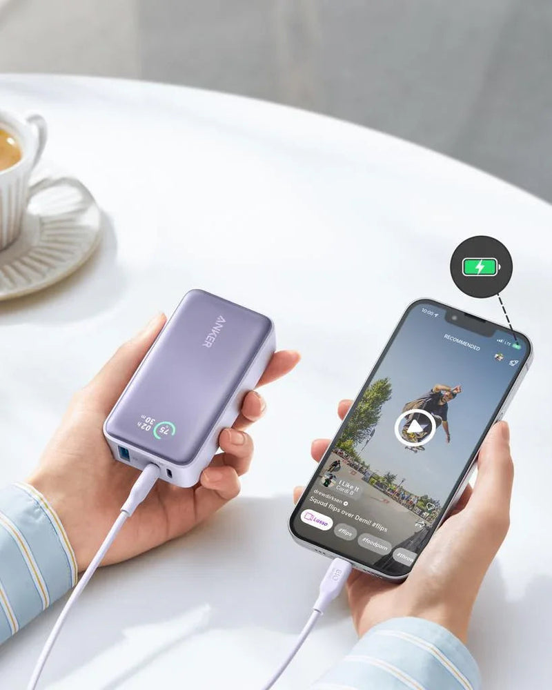 Anker 533 Power Bank (PowerCore 30W ) 10000 PD -Violet - Anker Kuwait