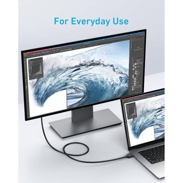 Anker HDMI 2.1 Cable (1.8m/6ft) 8K -Black - Anker Kuwait