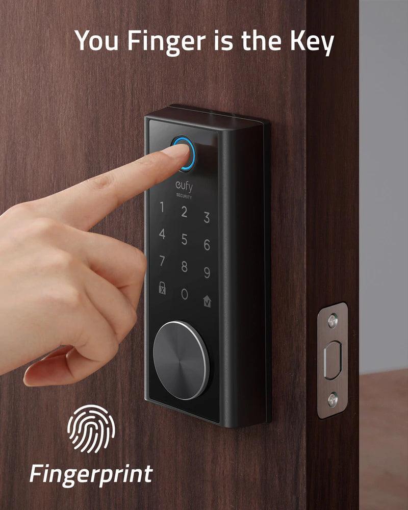 Eufy Smart Lock FingerPrint & Wi-Fi -Black - Anker Kuwait