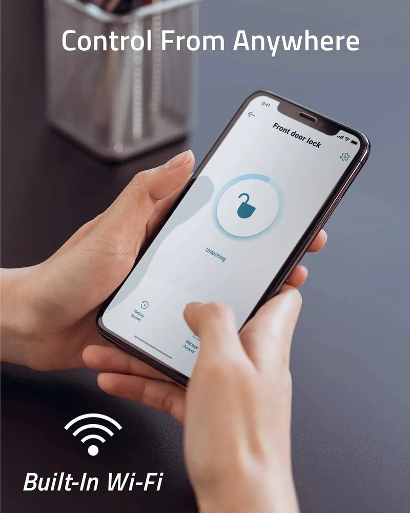 Eufy Smart Lock FingerPrint & Wi-Fi -Black - Anker Kuwait