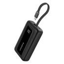 Anker Zolo Power Bank (10K, 30W, Built-In USB-C Cable) -Black