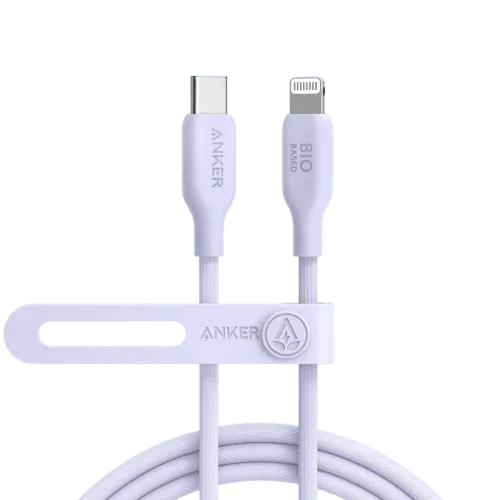 Anker PowerLine 542 USB-C to Lightning Cable (Bio-Based) (0.9m/3ft) -Violet - Anker Kuwait