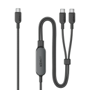 Anker 2-in-1 USB-C to USB-C Cable (4 ft, 140W) -Black