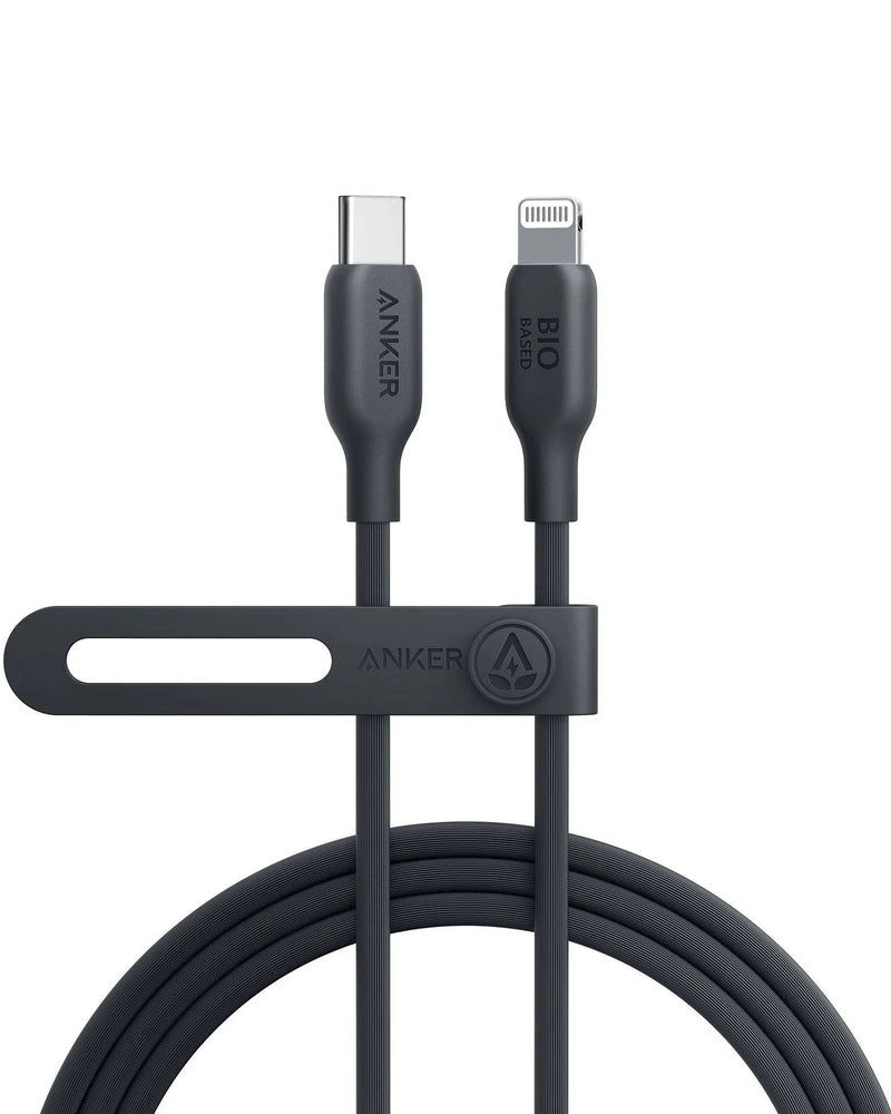 Anker PowerLine 542 USB-C to Lightning (Bio-Based) (0.9m/3ft) -Black - Anker Kuwait