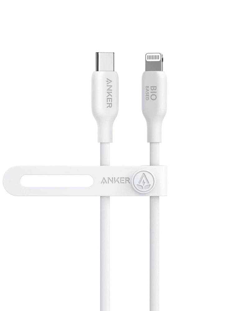 Anker PowerLine 542 USB-C to Lightning (Bio-Based) (0.9m/3ft) -White - Anker Kuwait
