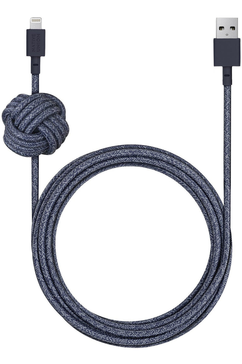 Native Union Night Cable Lightning 3M - Indigo (BELT-KV-L-IND-3) - The one