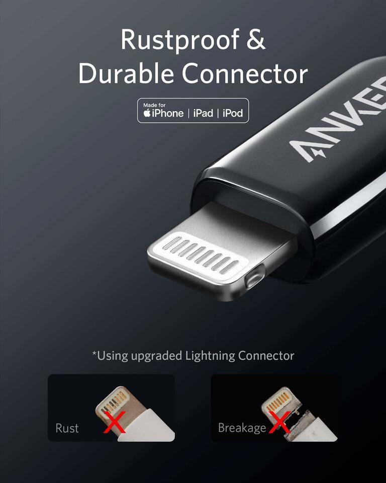 Anker PowerLine + III USB-C to Lightning -Black - Anker Kuwait