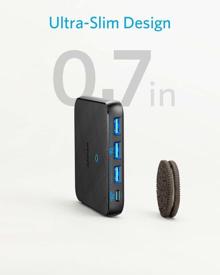 Anker PowerPort PD+ 4 -Black Fabric 65W  (45W PIQ3)