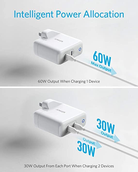 Anker PowerPort Atom PD 2 -White (60W) - Anker Kuwait