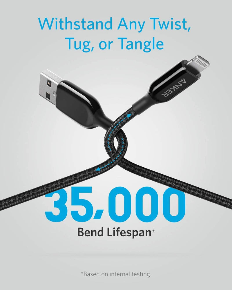 Anker PowerLine+ III lightning (180cm/6ft) - Anker Kuwait