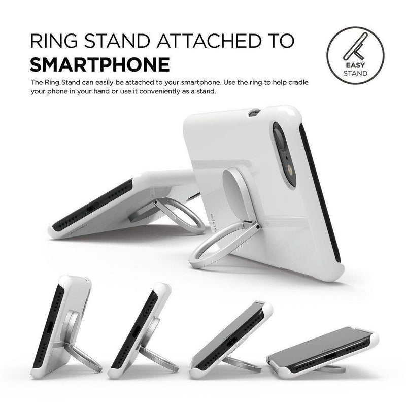 Elago Ring Holder Grip and Stand - Silver - the1kw