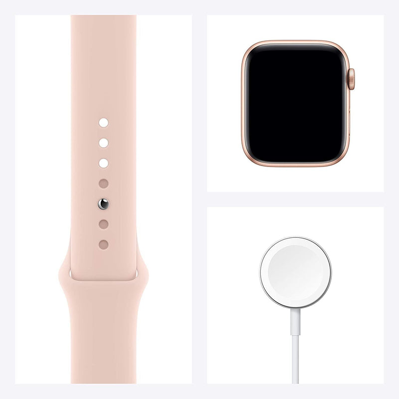 Apple Watch Series 6 GPS + Cellular 44mm Gold Aluminum Case with Pink Sand Sport Band - the1kw