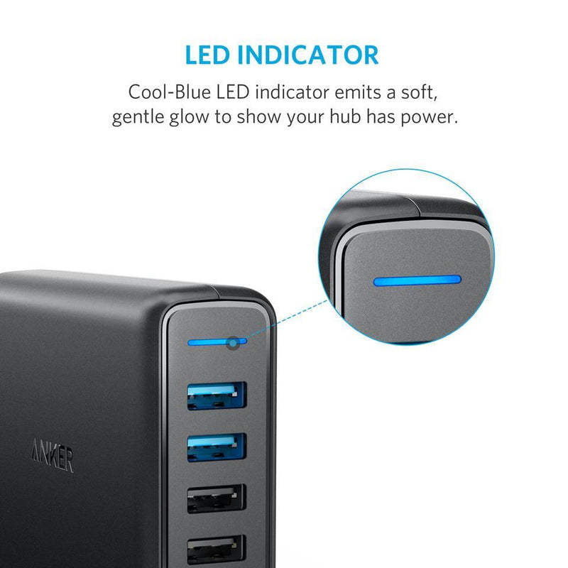 Anker PowerPort Speed 5 (Dual QC 3.0) -Black - Anker Kuwait