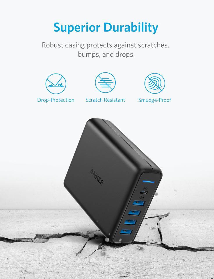 Anker PowerPort Speed 5 with PD - Anker Kuwait