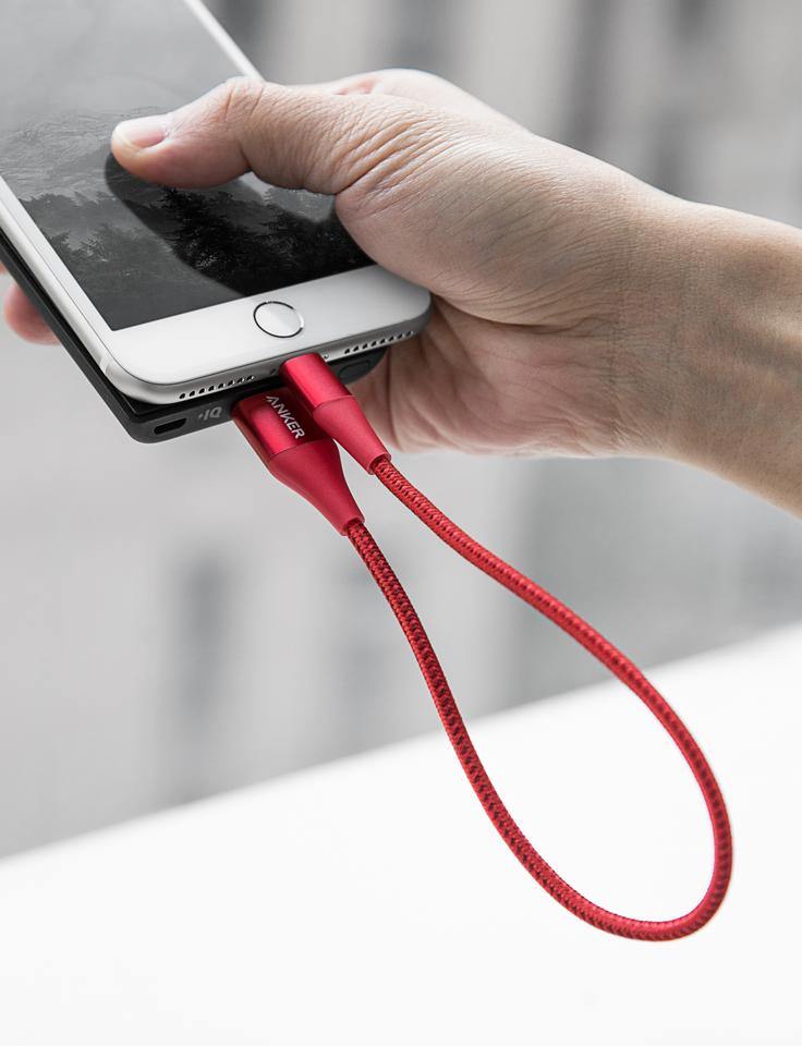 Anker PowerLine+ II Lightning -Red - Anker Kuwait