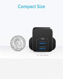 Anker PowerPort mini Dual Port USB Charger – Black - Anker Kuwait