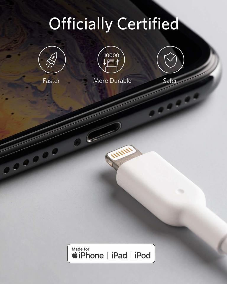 Anker PowerLine II Lightning (90cm/3ft) - Anker Kuwait