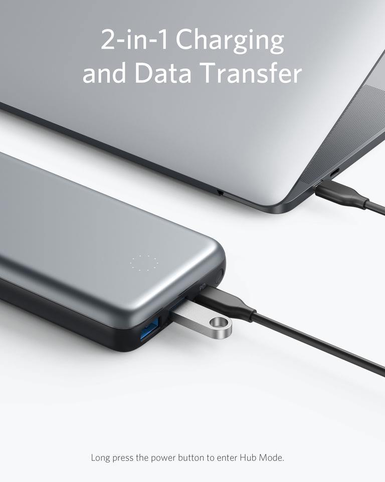 Anker PowerCore+ 19000 PD and USB Hub - Anker Kuwait