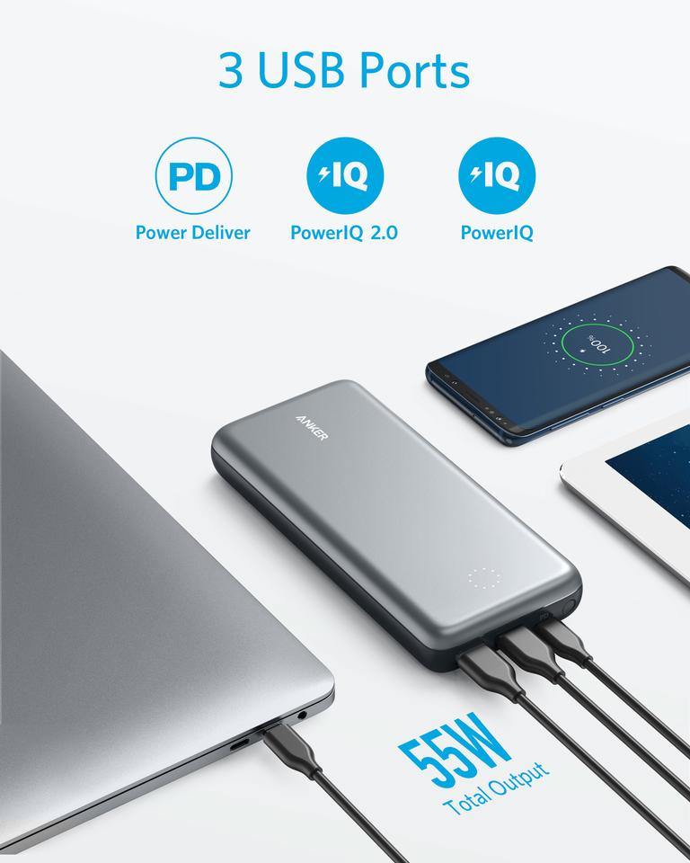 Anker PowerCore+ 19000 PD and USB Hub - Anker Kuwait