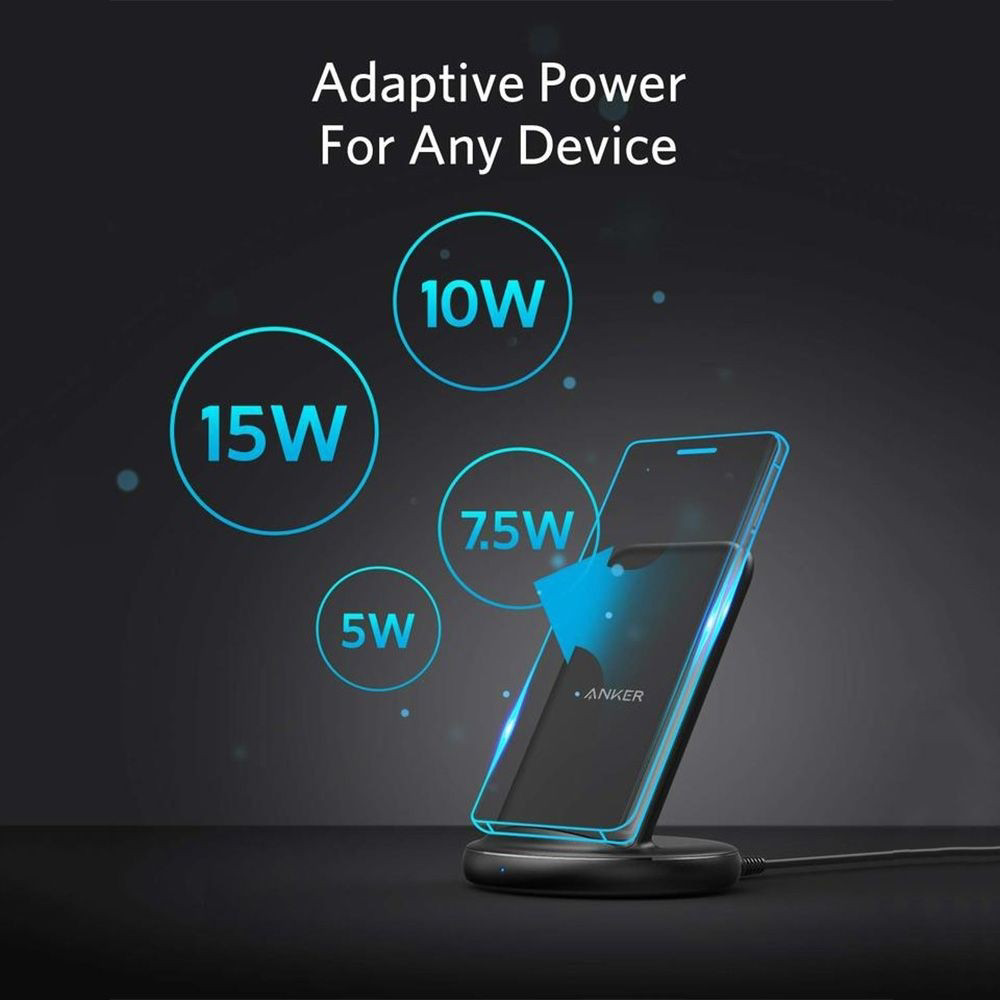 Anker PowerWave III Sense Stand 15W - Black Fabric - Anker Kuwait