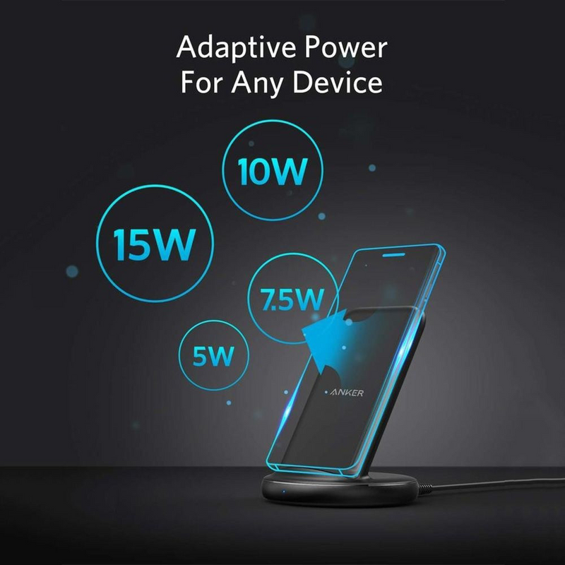 Anker PowerWave III Sense Stand 15W - Black Fabric - Anker Kuwait