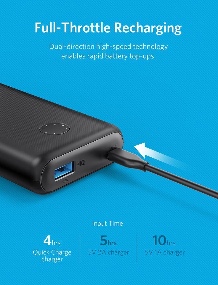 Anker PowerCore II 10000 -Black - Anker Kuwait