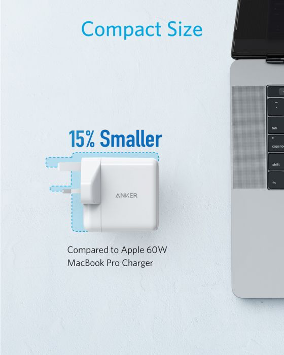 Anker - PowerPort Atom III 45W PD (Type-C) + 15W PIQ2.0 (USB-A) 60W Wall Charger - Anker Kuwait