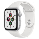 Apple Watch SE GPS, 44mm Silver Aluminum Case with White Sport Band - the1kw