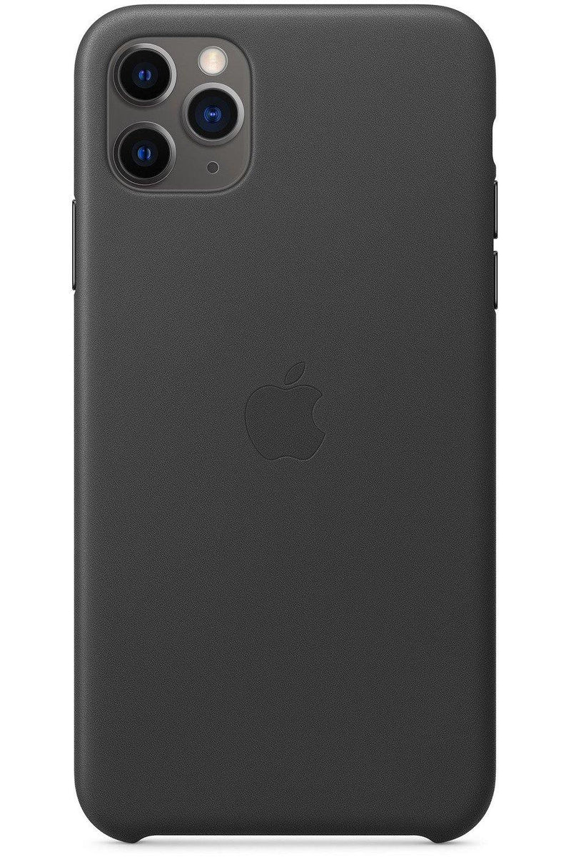 iPhone 11 Pro Max Leather Case - Black - the1kw