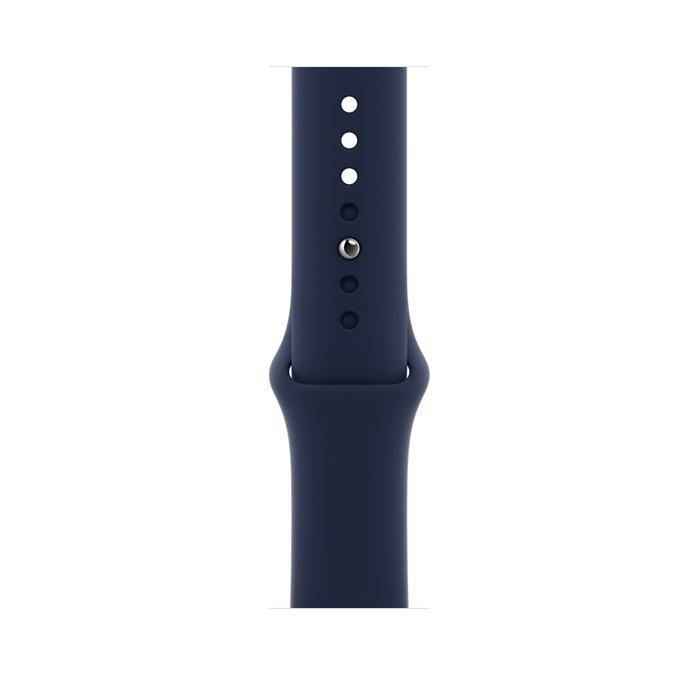 Apple Watch Series 6 GPS + Cellular, 40mm Blue Aluminum Case with Deep Navy Sport Band - the1kw